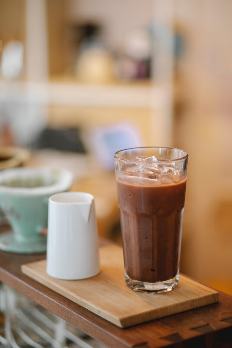 iced chocolate almondmilk shaken espresso